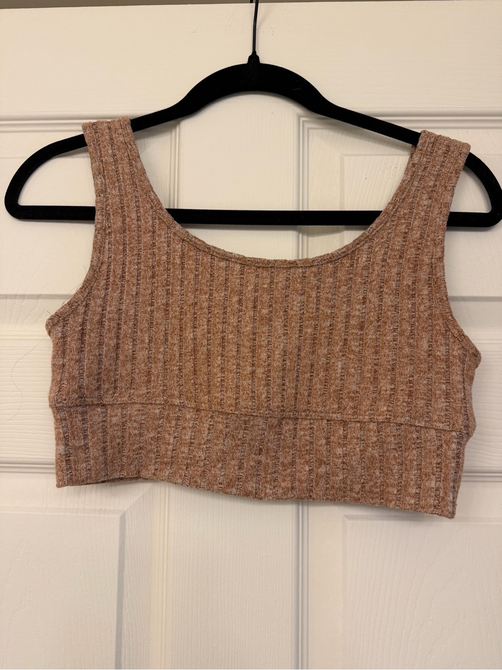 Z Supply Ribbed Bralette in Peachy Color